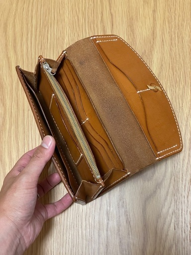 長財布、ロングウォレット、革、レザー、セミオーダー品