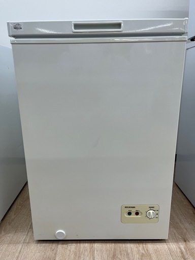 【ジャングルジャングル岸和田和泉インター】冷凍庫 アイリスオーヤマ PF-A100TD 2019年製 100L 家電 上開き ホワイト