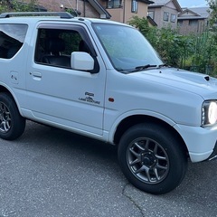 【車検一年付】ジムニー ランドベンチャー  5型JB23 MT車 1インチアップ HKSマフラー　交換部品多数　パールホワイトの画像