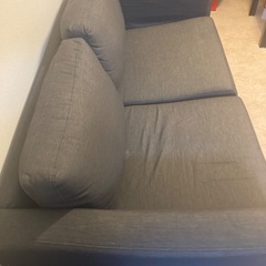 【IKEAソファ】2人掛けソファ（2012年購入・グレー）の画像