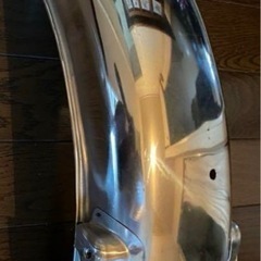 美品HONDA純正リアフェンダーメッキマッドガードフラップ付cg125CBCDの画像