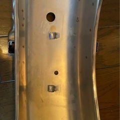 美品HONDA純正リアフェンダーメッキマッドガードフラップ付cg125CBCDの画像