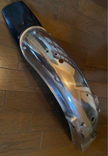 美品HONDA純正リアフェンダーメッキマッドガードフラップ付cg125CBCD
