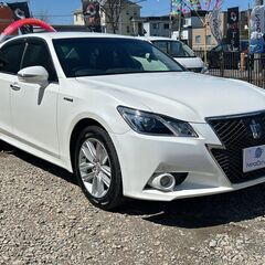 信用回復ローンは当社に！！ネオドライブローンの窓口　トヨタ クラウンアスリート ハイブリッド 2.5 S Four 4WD　　自社ローン　リース　自社分割 　債務整理　自己破産　他社お断りされた方　札幌在庫の画像