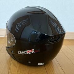 バイザー付きジェットヘルメット　LS2　Sサイズの画像