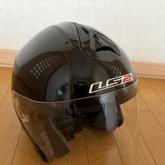 バイザー付きジェットヘルメット　LS2　Sサイズの画像