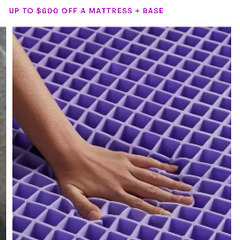 ベッド＋高級マットレスセット（Purple社製）の画像
