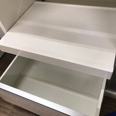【ジャングルジャングル広陵店】　家具　レンジボード　ホワイト　キッチン収納　☆ジモティー特別価格☆の画像