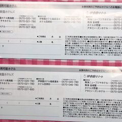 ✨伊東園ホテルズ特別ご優待券✨２枚✨8施設可の画像