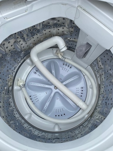 北九州市内配送無料　保証付き 2020年製　SHARP ES-GE5D-W 全自動洗濯機 ホワイト系 [洗濯5.5kg /乾燥機能無 /上開き]