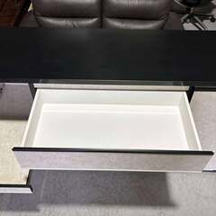 国産 昇光家具 石目調 キッチンカウンター、モダンデザイン、幅160cm Used/キレイの画像
