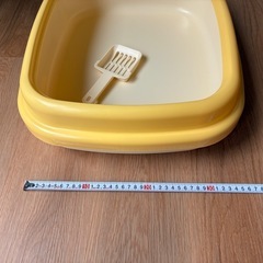 猫砂（開封品）＋トイレ＋猫じゃらしの画像