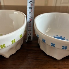 ペットお皿2個セットの画像