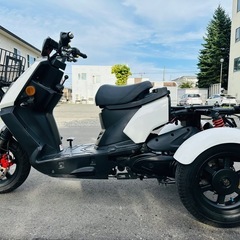 北海道　PGO 三輪トライク　50cc、125cc！鍵なし！部品取り　レストアベース！美品！ノーヘルＯＫ！書類あり！の画像