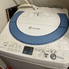 【取引中】シャープ 2013年製洗濯機 ES-GE70Nの画像