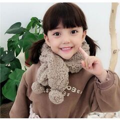 うさみみ付きボアマフラー　もこもこ　防寒の画像