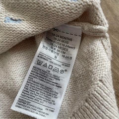 baby GAPポンポン付きニットワンピース チュニック90の画像