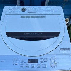 2018年製　シャープ洗濯機の画像