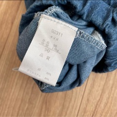 8分丈デニムパンツ90の画像