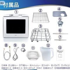 動作良好　ソウイ UV除菌機能付 自動食器洗い乾燥機 SY-118UV ～3人用の画像