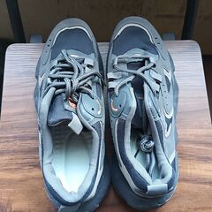新品 27cm メンズ スニーカー グレー 厚底 シューズ 普段着 識別番号:【N312-S】の画像