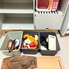 おままごと一式セット　木製キッチンの画像