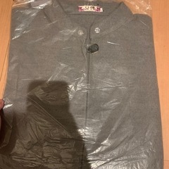 グレーポンチョ新品の画像
