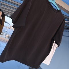 ikka. Tシャツ 黒の画像