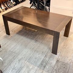 引出し付き ローテーブル センターテーブル リビングテーブル 木製 ブラウン 茶色 横幅105cm 奥行55cm 高さ40cm★買取帝国 志木店の画像