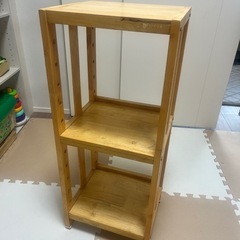 3段 木製ラックの画像