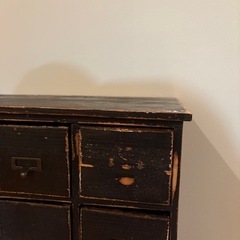 ヴィンテージ風キャビネット(黒)
の画像