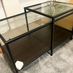 IKEA　VITTSJÖ ヴィットショー　テーブル2点セット
の画像