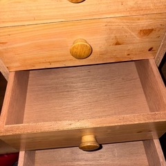 GY0904 四段木製チェスト　引き出し　小物入れの画像