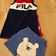 パジャマ4セットとロンパース　ズボンセット８０サイズの画像