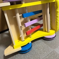 ミテミテ 木製押し車 手押し車 カタカタ 西松屋 歩行器の画像