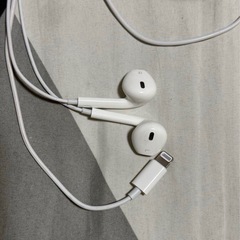 Apple 純正 Lightningケーブルイヤフォン イヤホンの画像