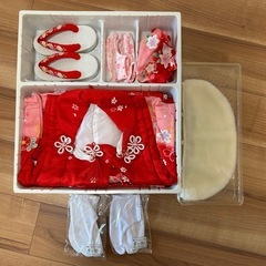 正絹　七五三　被布着物セット　3歳　女の子の画像