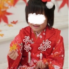 正絹　七五三　被布着物セット　3歳　女の子の画像