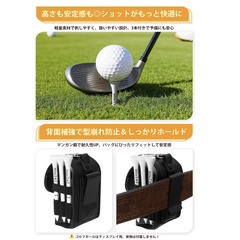 ⛳セール中！【新品未使用】ゴルフボールケース 2個収納 マーカー＆グリーンフォーク付き ティーホルダー付 PUレザー 小物入れ 軽量 防水 便利グッズ メンズ レディース プレゼント ギフト対応の画像