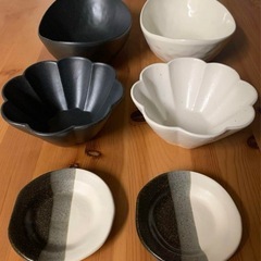 【新品】ペア 茶碗　皿 セットの画像