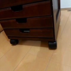 【お値下げします！】キャビネット　収納ボックス　引き出し　チェスト　キャスター付の画像