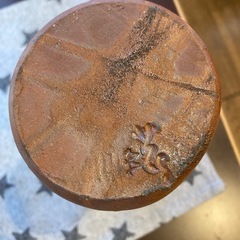 備前焼　森本英助　備前緋襷筒花生の画像