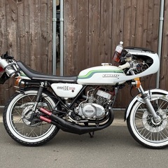 Kawasaki マッハ　350ss カフェレーサー　旧車の画像
