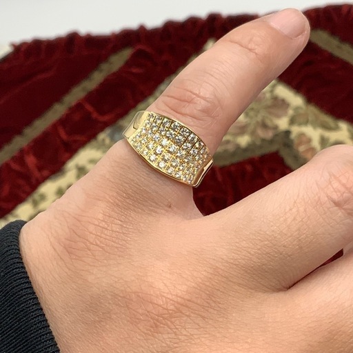 K18 ダイヤモンド　リング　7.1g 約11.5号　0.68ct