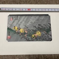 東海道五十三次　Miniature Edition　小判手擦り木版画　49枚（6枚欠品）の画像