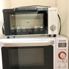 電子レンジ＋オーブントースター 2点セット（バラ売り不可）の画像