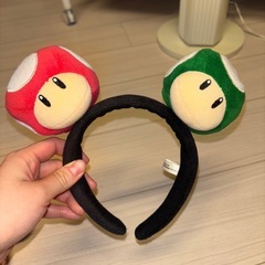 スーパーキノコ/1UPキノコ カチューシャの画像