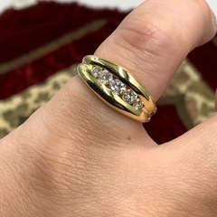 K18 ダイヤモンドリング　0.52ct 約11.5号　5.6gの画像