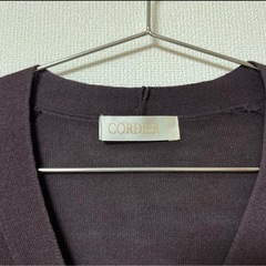 CORDIER ロングカーディガン ブラウン　長袖　トップスの画像