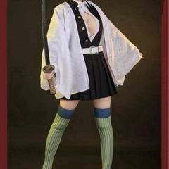 新品 鬼滅の刃 甘露寺蜜璃 コスプレ 衣装の画像